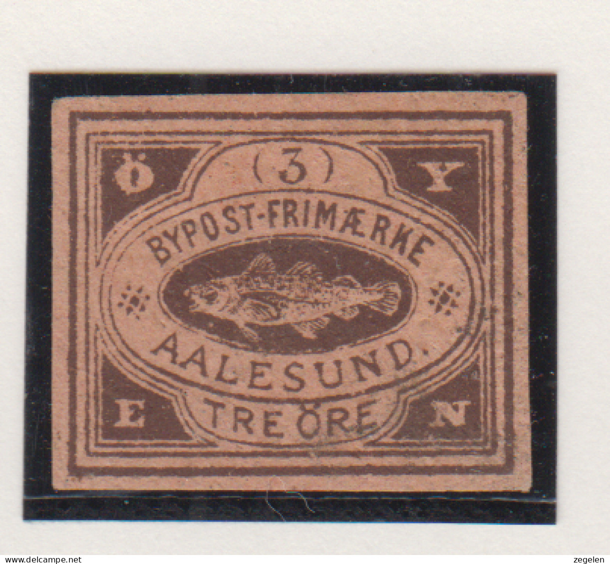 Noorwegen Lokale Zegel   Katalog Over Norges Byposter Aalesunds Bypost 2U - Local Post Stamps