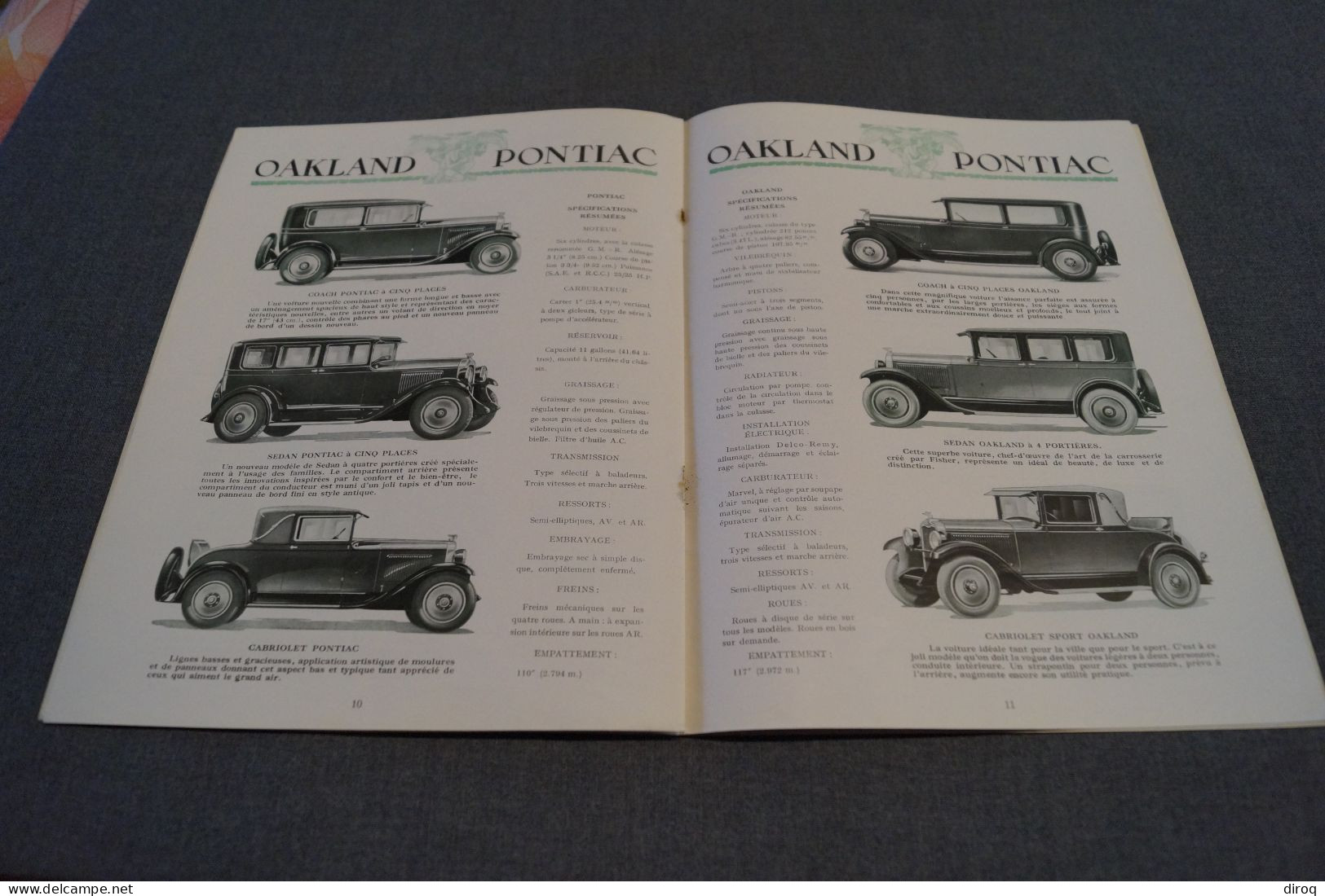 Général Motors,une Famille Hors Ligne,original,16 Pages,anciennes Voitures,29 Cm. Sur 22 Cm. - Cars