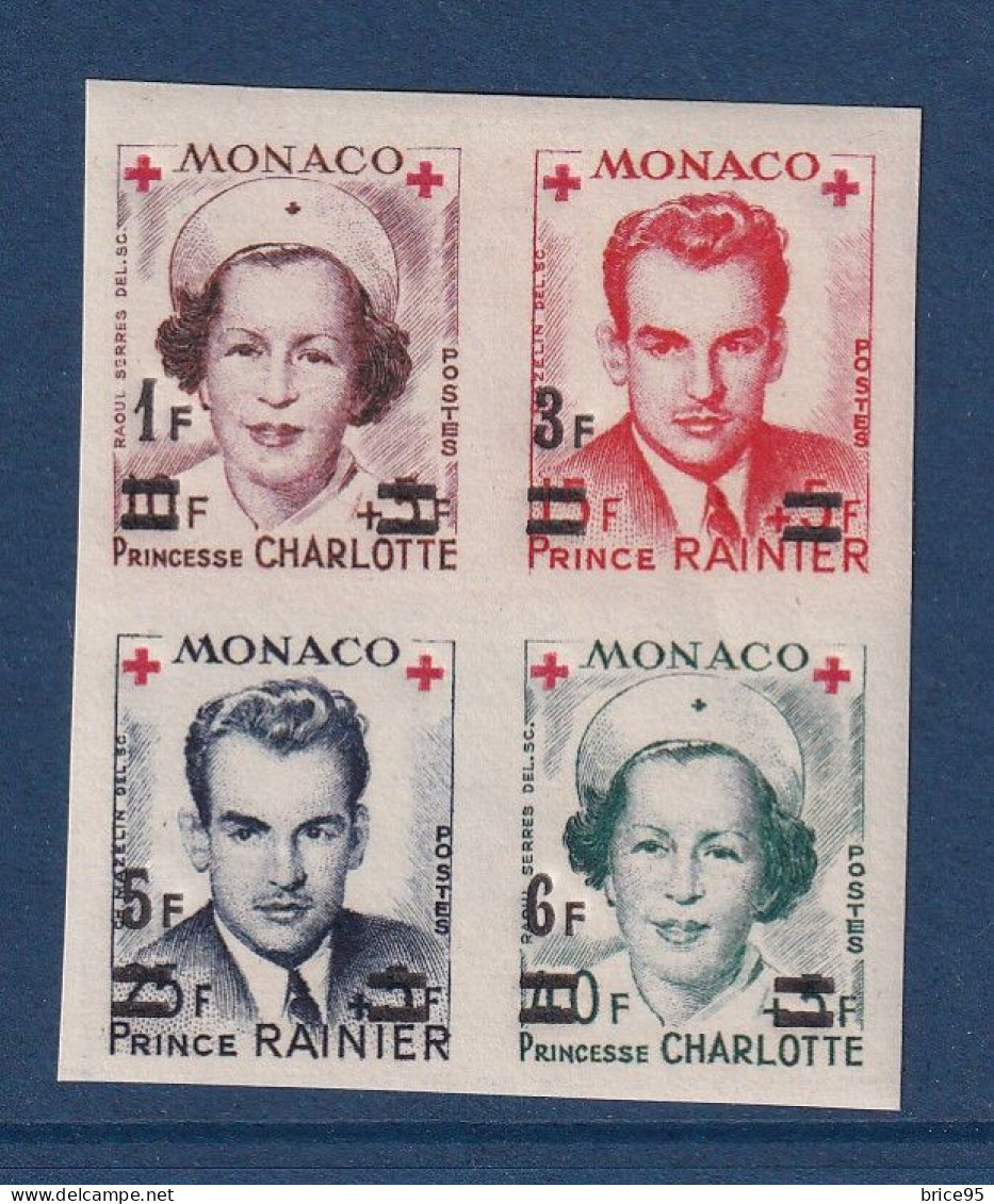 Monaco - Bloc YT N° 379 B à 382 B * - Neuf Avec Charnière - 1951 - Neufs
