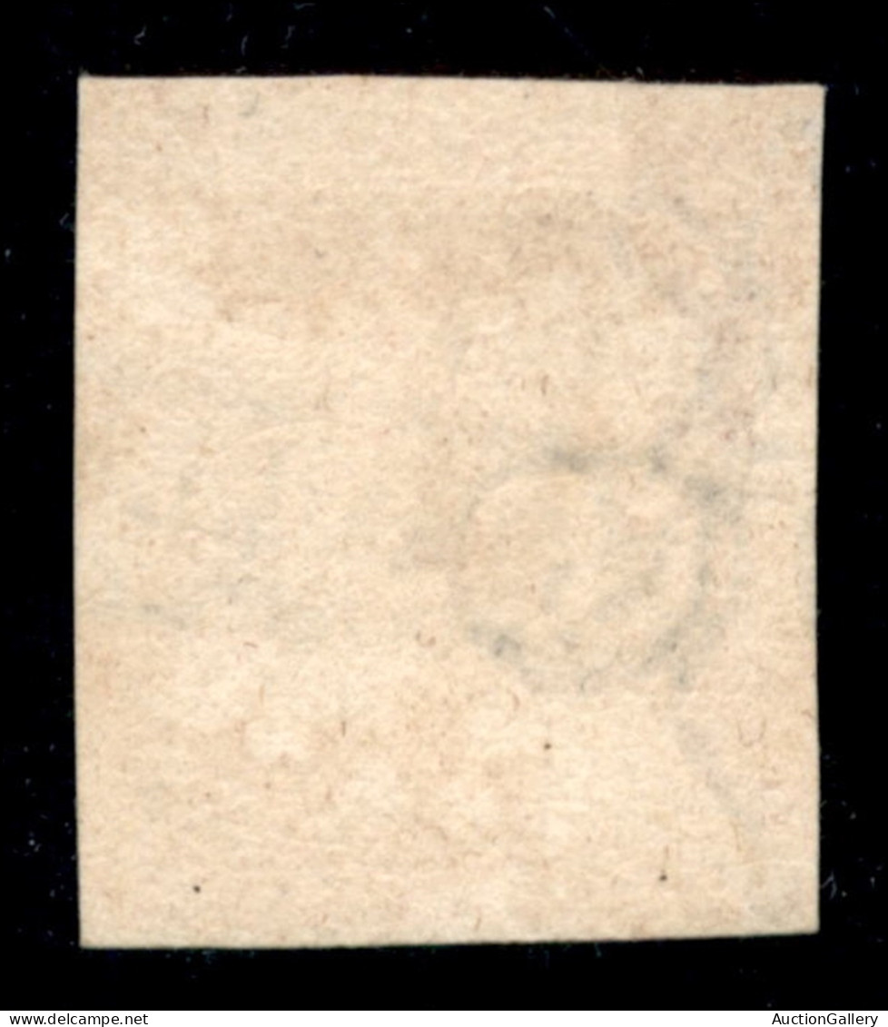 Antichi Stati Italiani - Napoli - 1858 - Doppia Stampa - 5 Grana (8) Usato - Non Catalogato - Cert. AG - Other & Unclassified