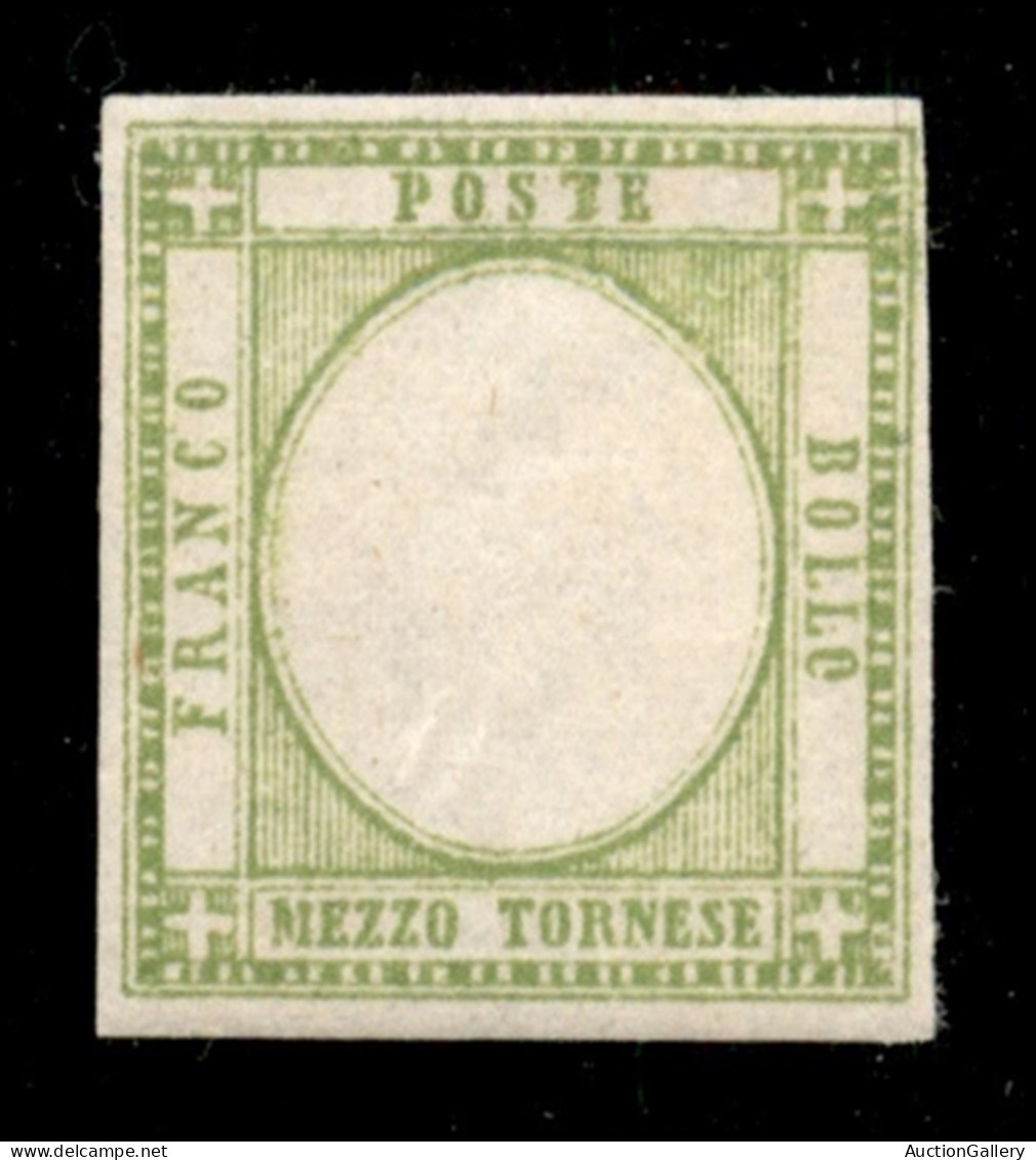 Antichi Stati Italiani - Napoli - 1861 - Senza Effigie - Mezzo Tornese (17ala) - Gomma Integra - Autres & Non Classés