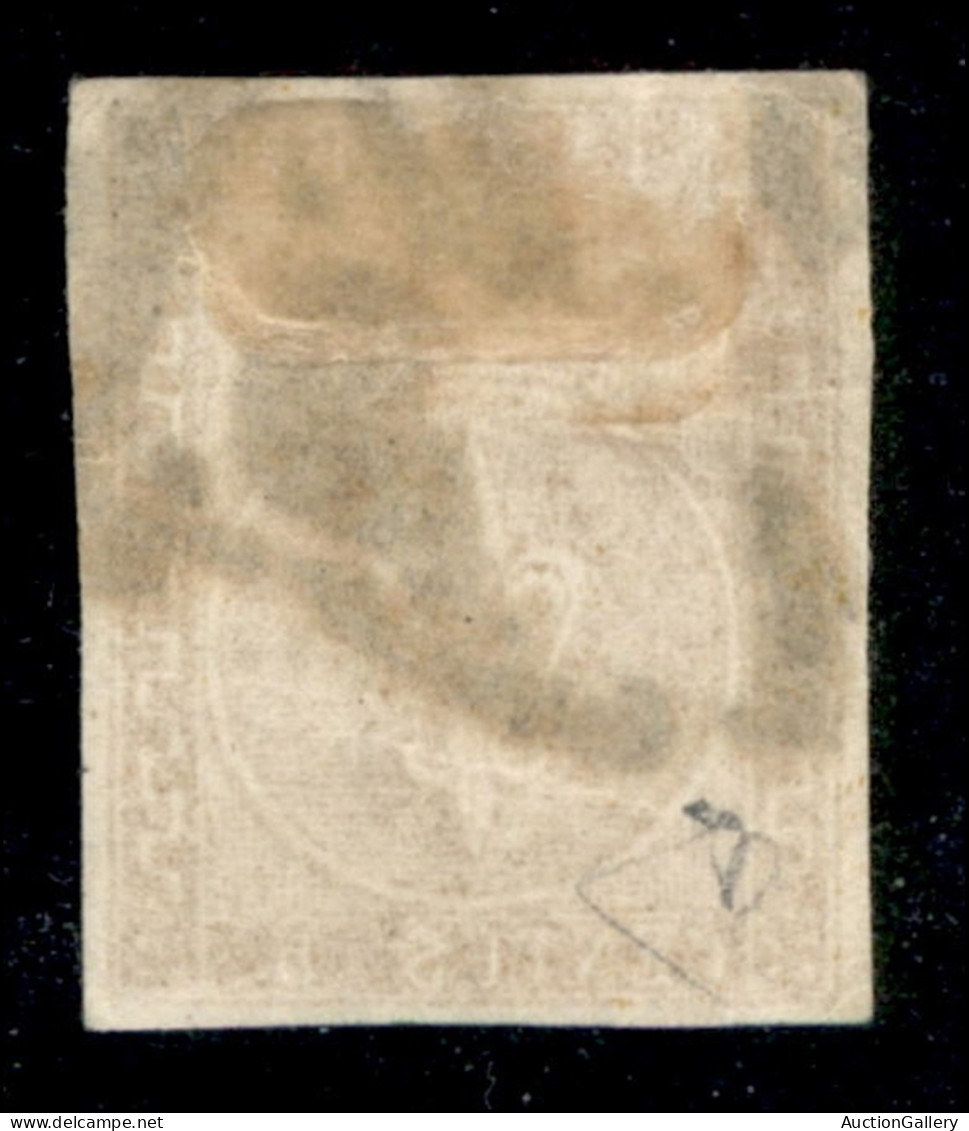 Antichi Stati Italiani - Parma - 1853 - 5 Cent (6) Annullato In Arrivo A Milano (P.L.1D.) - Diena + Cert. AG - Andere & Zonder Classificatie