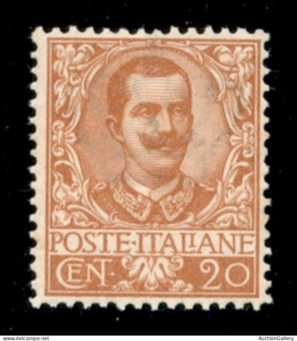 Regno - Vittorio Emanuele III - 1901 - 20 Cent Floreale (72) - Gomma Integra - Ottimamente Centrato - Otros & Sin Clasificación