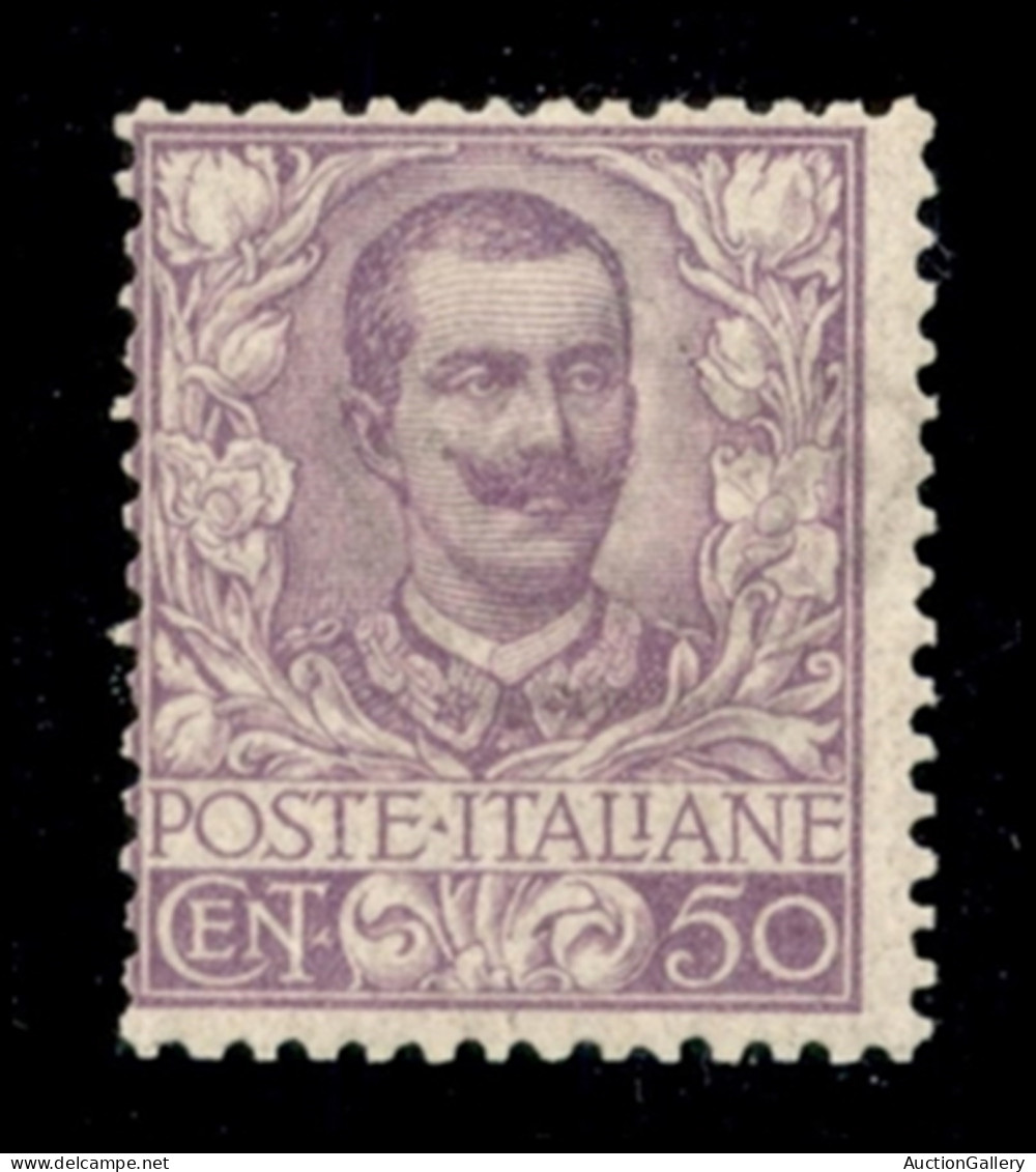 Regno - Vittorio Emanuele III - 1901 - 50 Cent Floreale (76) - Gomma Integra - Raybaudi (3.500) - Sonstige & Ohne Zuordnung