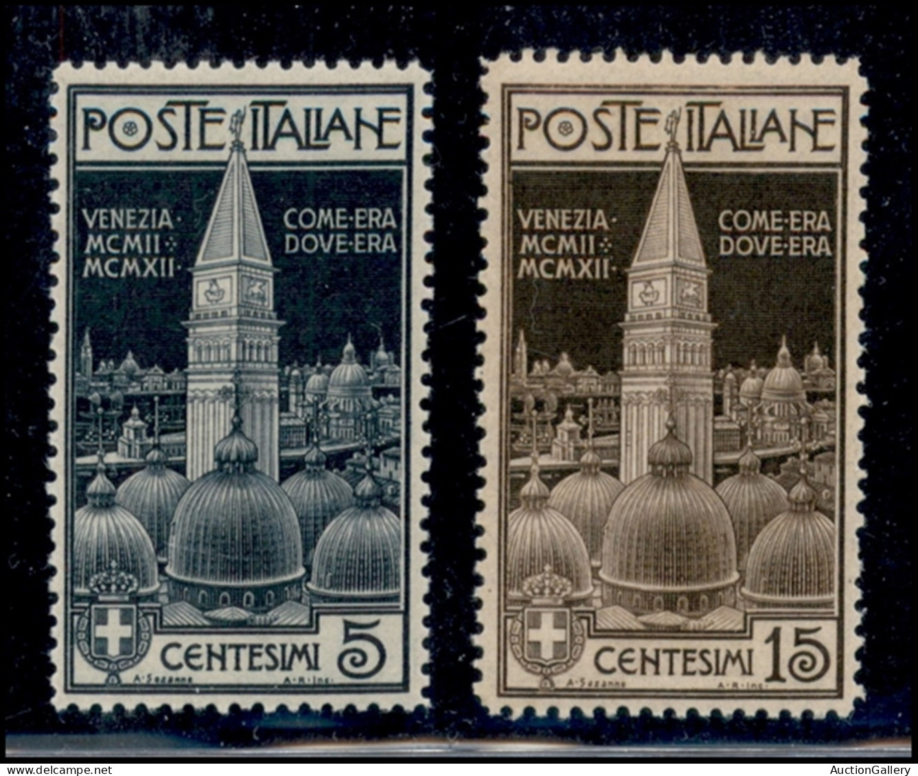 Regno - Vittorio Emanuele III - 1912 - Venezia (97/98) - Serie Completa - Gomma Integra - Ottima Centratura (720) - Sonstige & Ohne Zuordnung