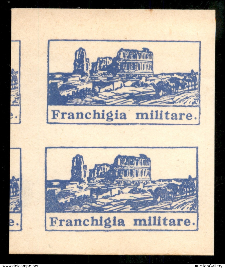 Regno - Servizi - 1943 - Anfiteatri (1b) - Coppia Verticale Non Dentellata - Nuovo Senza Gomma - Other & Unclassified