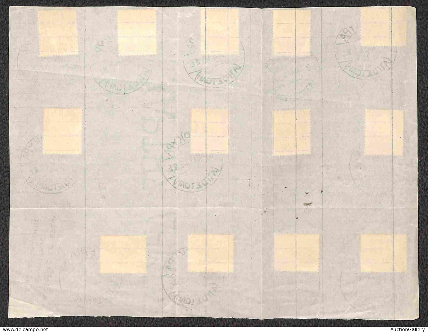 Occupazioni II Guerra Mondiale - Isole Jonie - Soprastampati (1/8 + Aerea 1 + Segnatasse 1/4) - 13 Valori Usati Su Fogli - Sonstige & Ohne Zuordnung