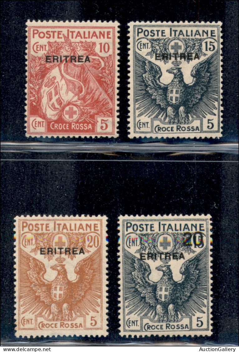 Colonie - Eritrea - 1916 - Croce Rossa (41/44) - Serie Completa - Gomma Integra (350) - Altri & Non Classificati