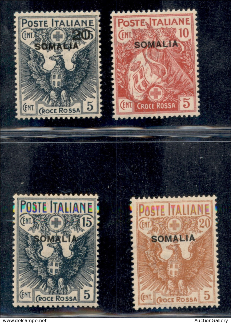 Colonie - Somalia - 1916 - Croce Rossa (19/22) - Serie Completa - Gomma Integra (1.100) - Other & Unclassified