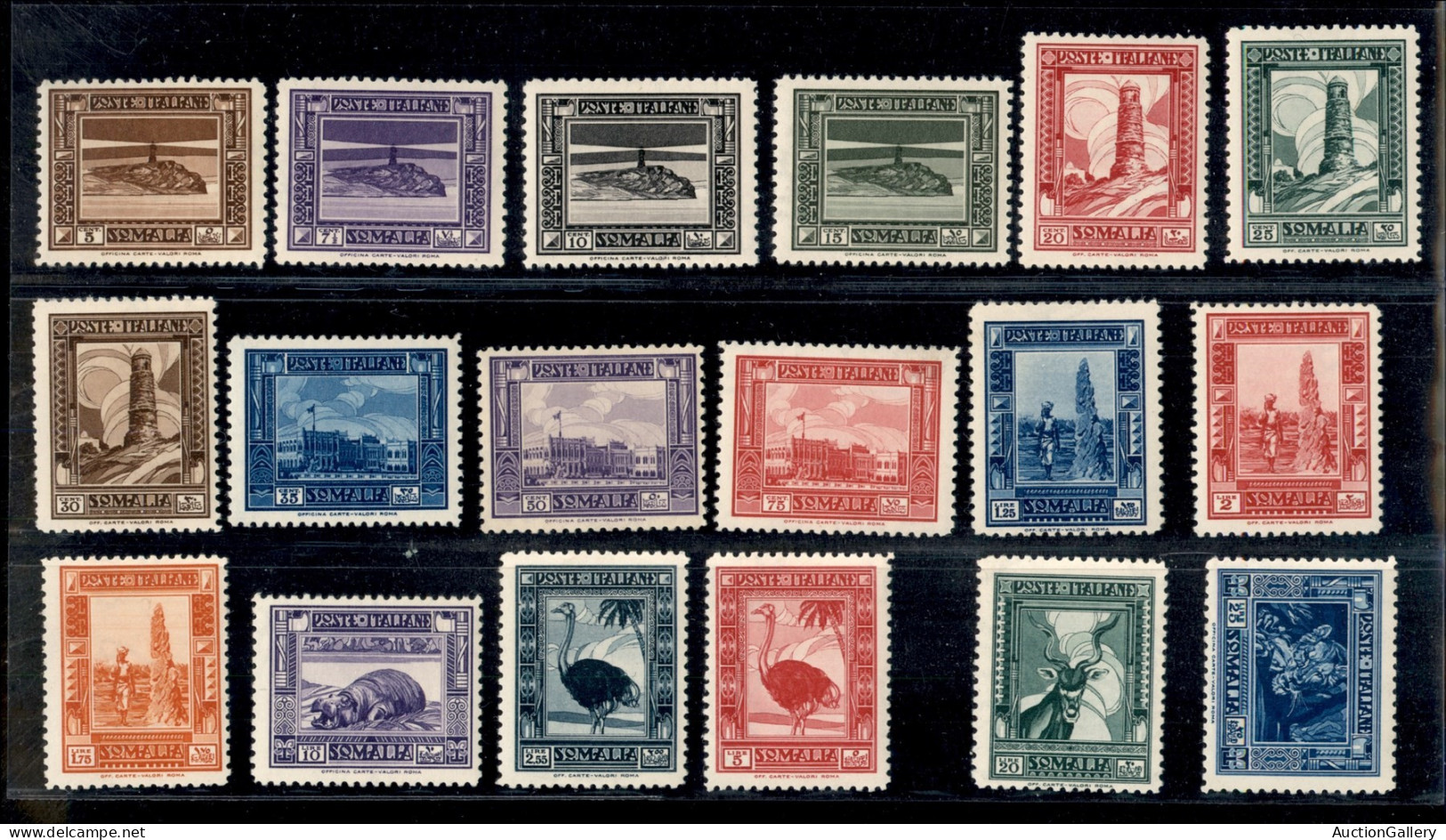 Colonie - Somalia - 1932 - Pittorica (167/184) - Serie Completa - Gomma Integra - Diena (8250) - Other & Unclassified