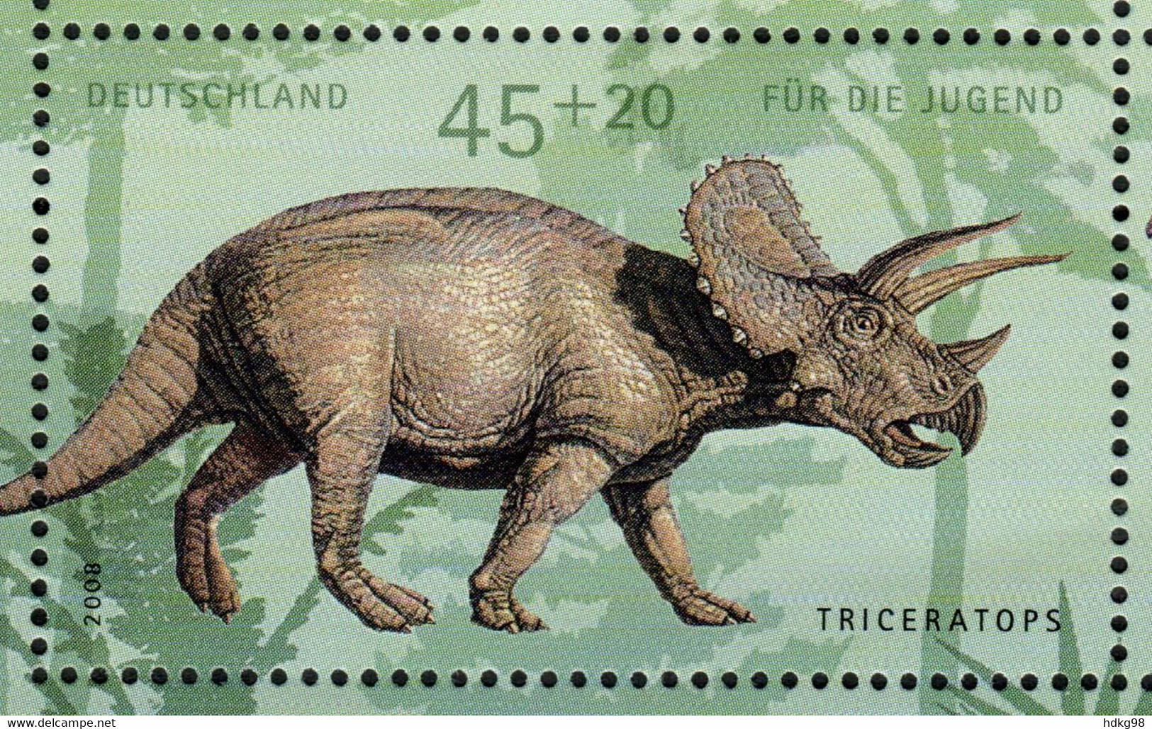 D+ Deutschland 2008 Mi 2687 Mnh Triceratops - Ungebraucht