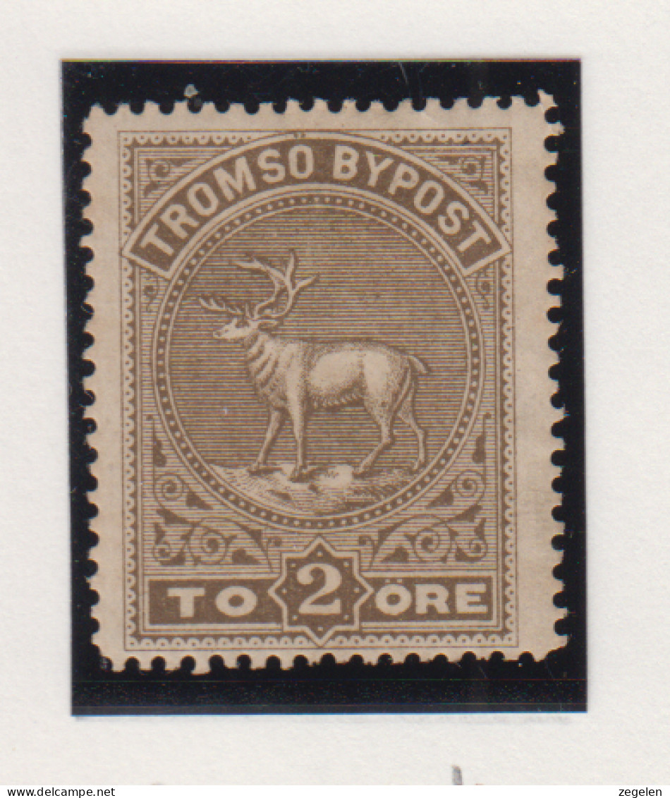 Noorwegen Lokale Zegel   Katalog Over Norges Byposter Tromso Bypost 4 - Local Post Stamps