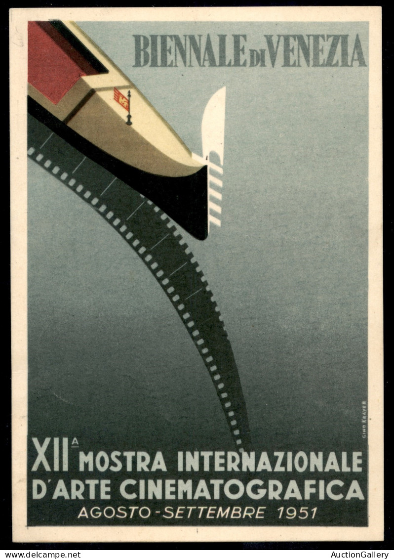 Repubblica - Posta Ordinaria - Triennale (666/667) - Serie Completa Su Cartolina Del Festival Del Cinema  Di Venezia - D - Autres & Non Classés