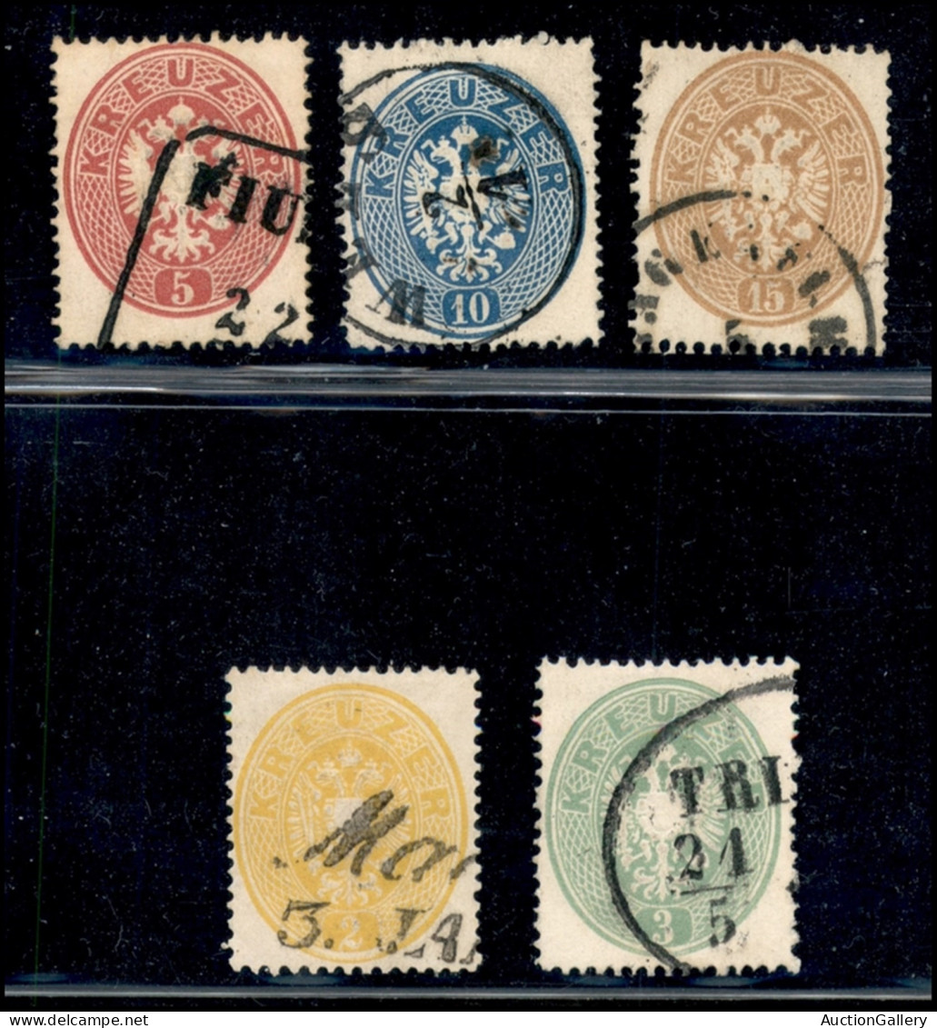 Europa - Austria - 1863 - IV Emissione (22/26) - Serie Completa Usata - Andere & Zonder Classificatie