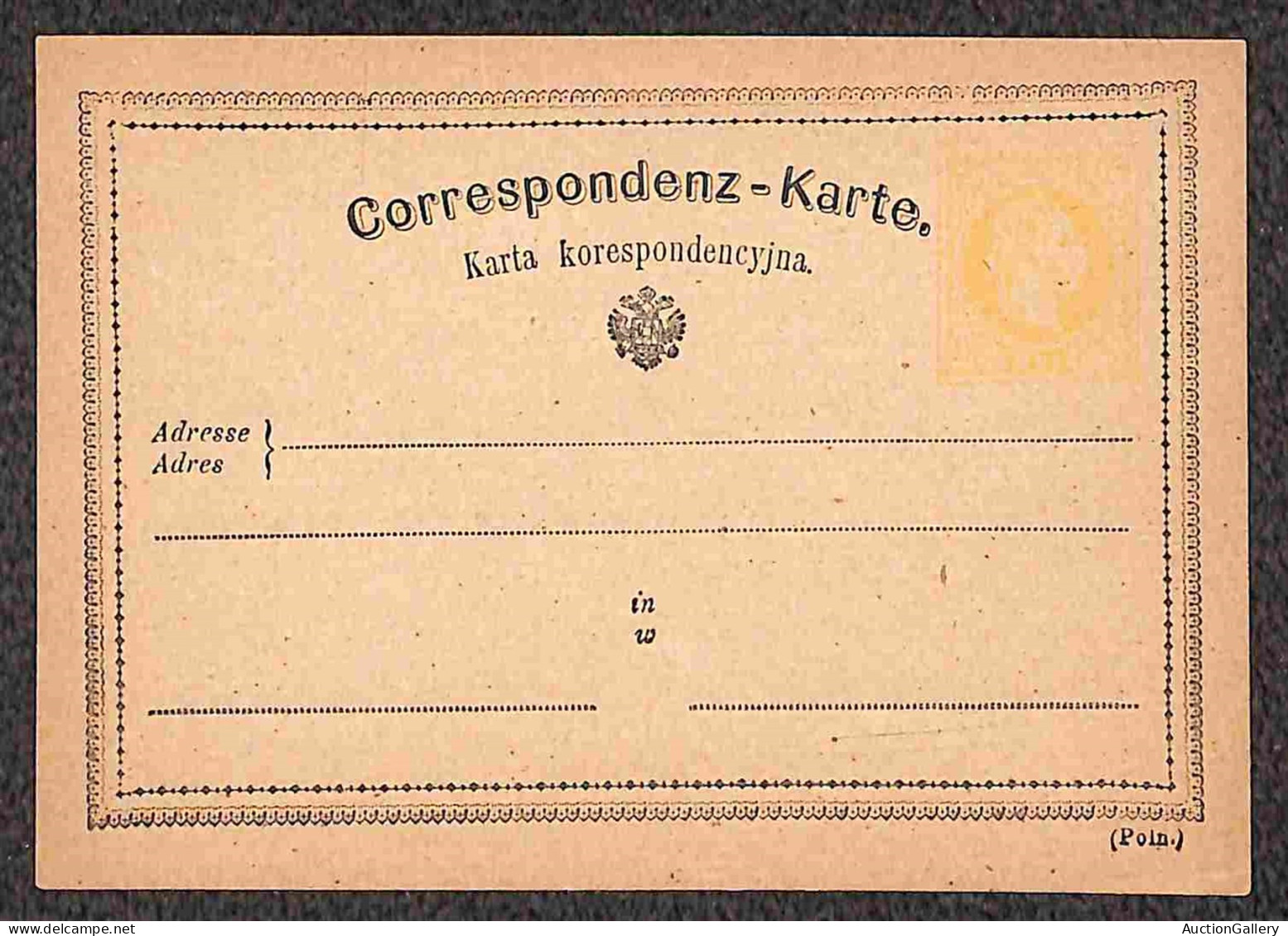 Europa - Austria - 1871/1873 - Sei cartoline postali da 2 kreuzer nuove - tipi tutti diversi