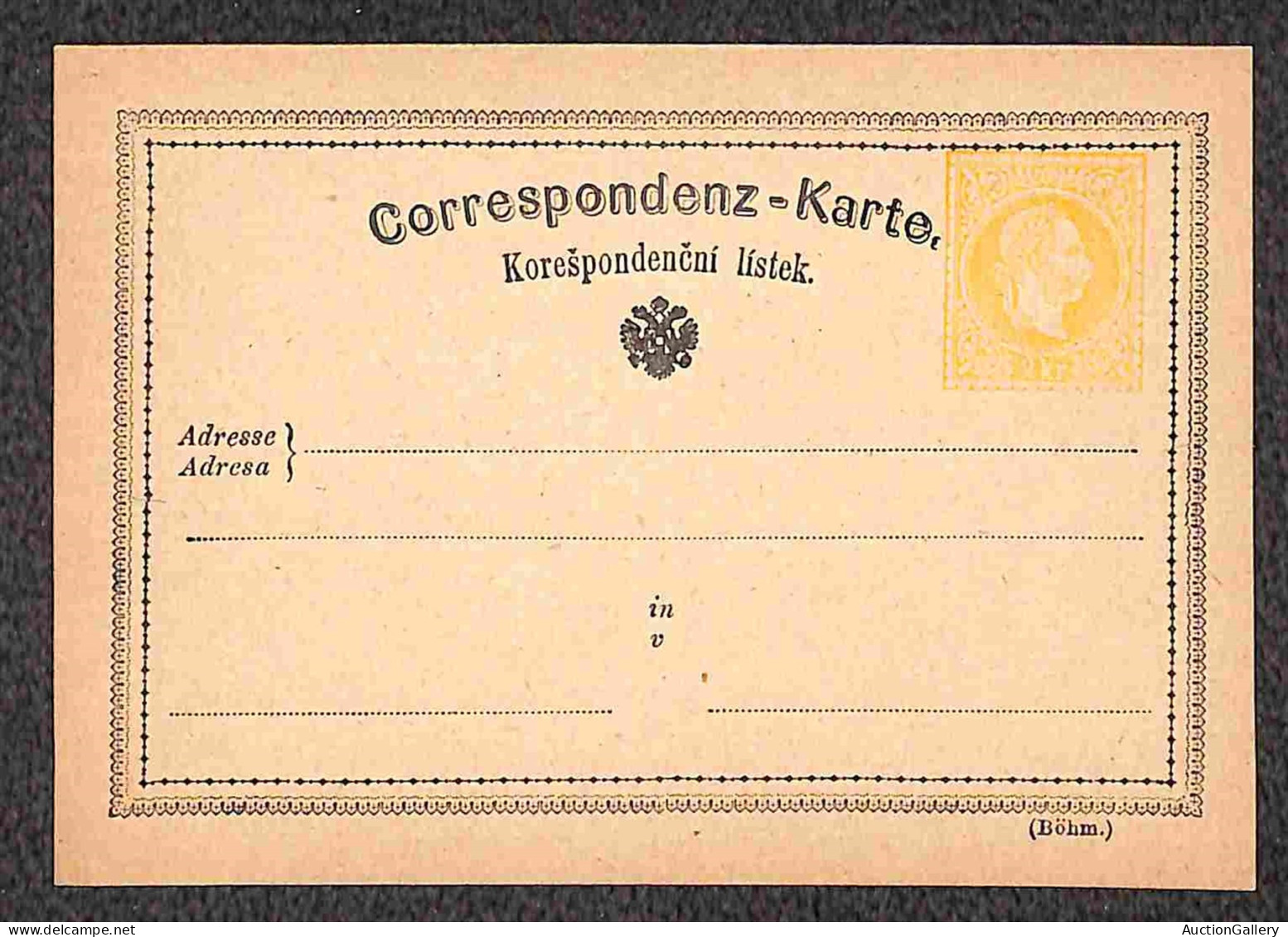 Europa - Austria - 1871/1873 - Sei cartoline postali da 2 kreuzer nuove - tipi tutti diversi