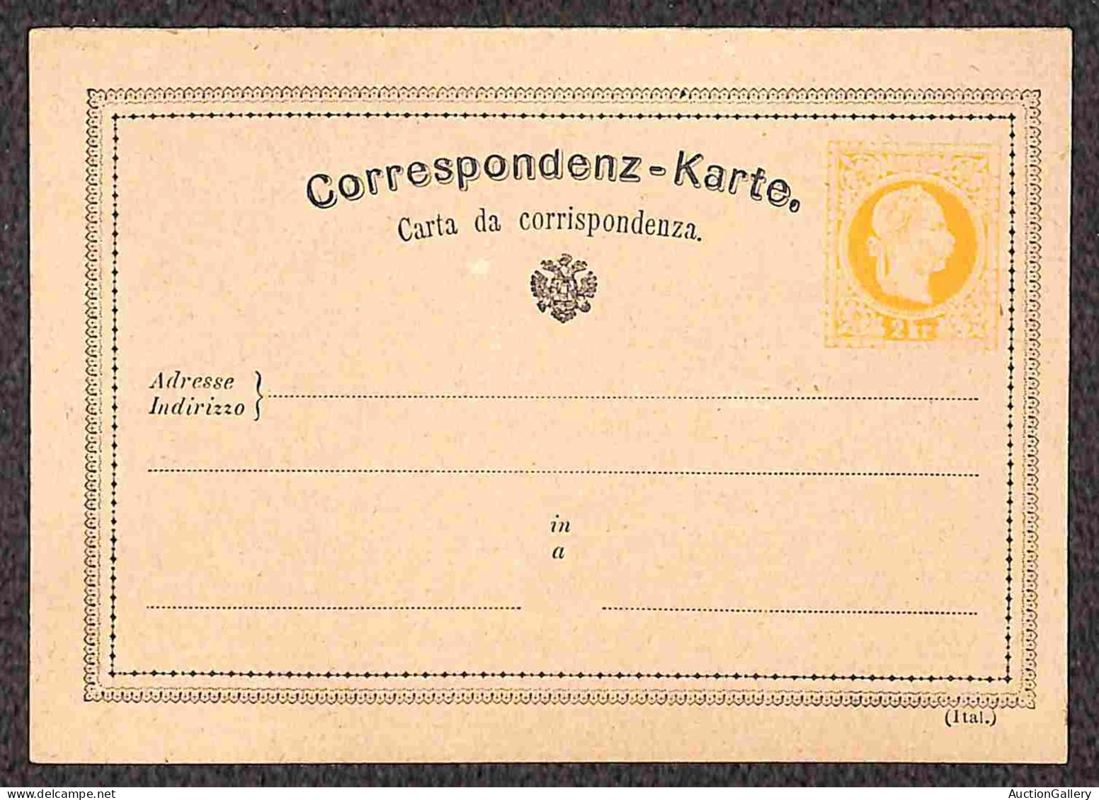 Europa - Austria - 1871/1873 - Sei cartoline postali da 2 kreuzer nuove - tipi tutti diversi