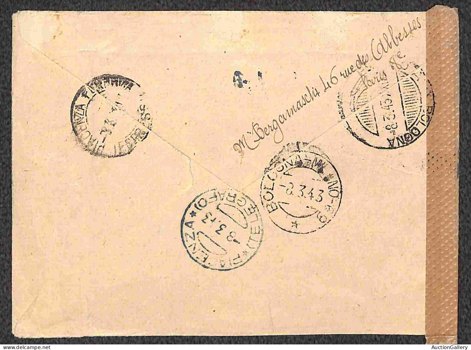 Europa - Francia - Interessante lotto del periodo Petain composto da due lettere espresso e due campioni senza valore ra