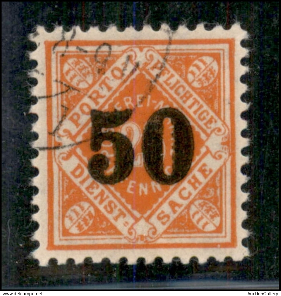 Europa - Germania - Wurttemberg - 1923 - 50 Su 25 Pf Segnatasse (188) - Usato - Altri & Non Classificati