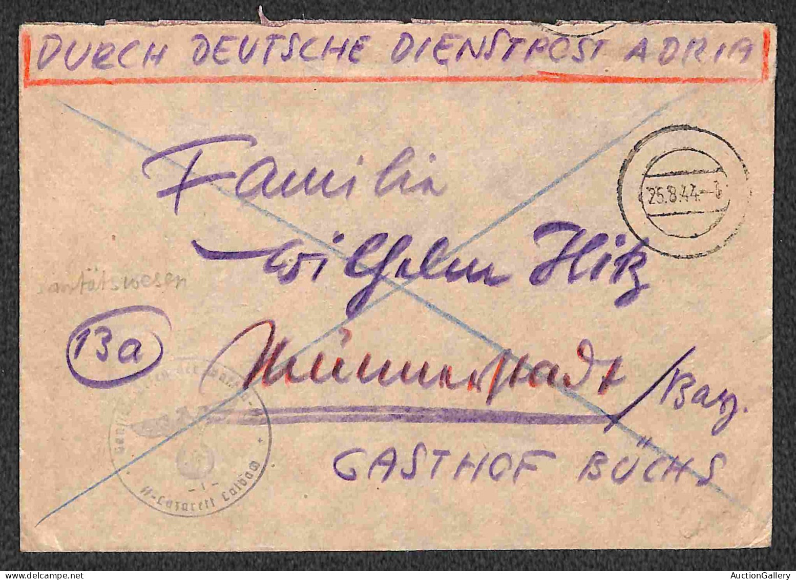 Europa - Germania - Alpenvorland – 1943/1944 – 6 buste + 2 cartoline del periodo – da esaminare