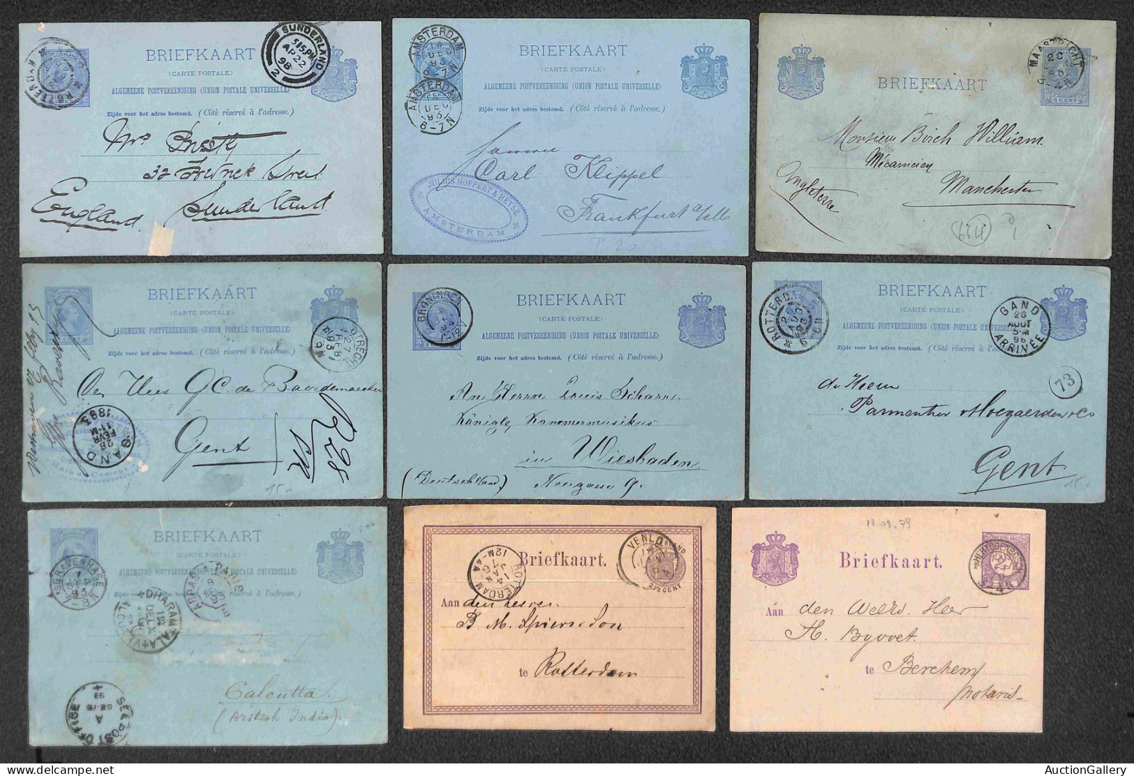 Europa - Olanda - 1876/1930 - Ventisei Interi Postali Usati Nel Periodo - Da Esaminare - Other & Unclassified