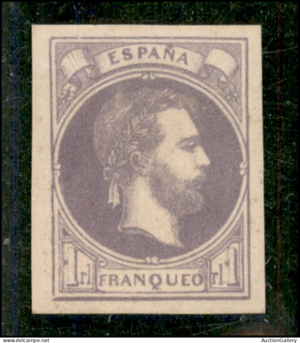 Europa - Spagna - Posta Carlista - 1874 - 1 Real Don Carlos (2) - Gomma Originale - Otros & Sin Clasificación