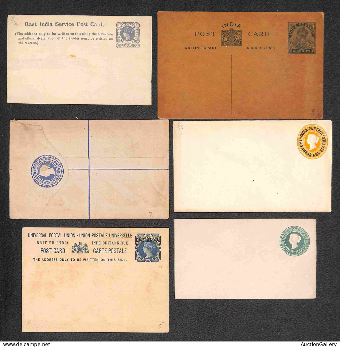 Oltremare - India - Quindici Buste E Cartoline Postali Nuove Di Fine 800 E Primi 900 - Da Esaminare - Andere & Zonder Classificatie