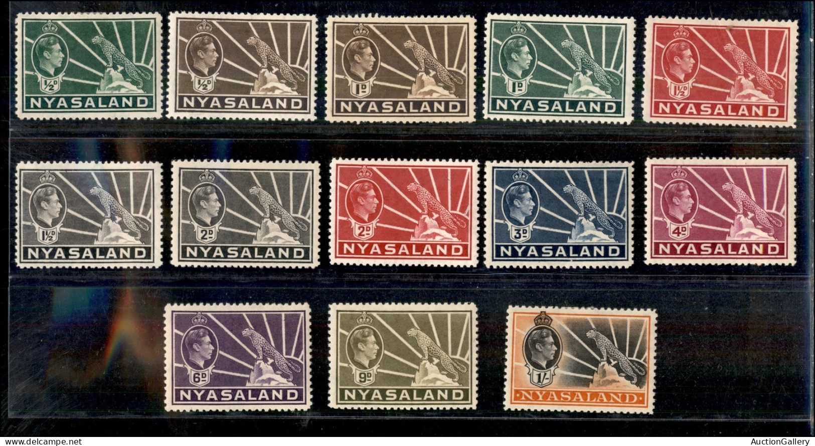 Oltremare - Malawi - Nyassaland - 1938 - Giorgio VI E Leopardo (52/69) - Serie Completa - Gomma Originale (430) - Autres & Non Classés