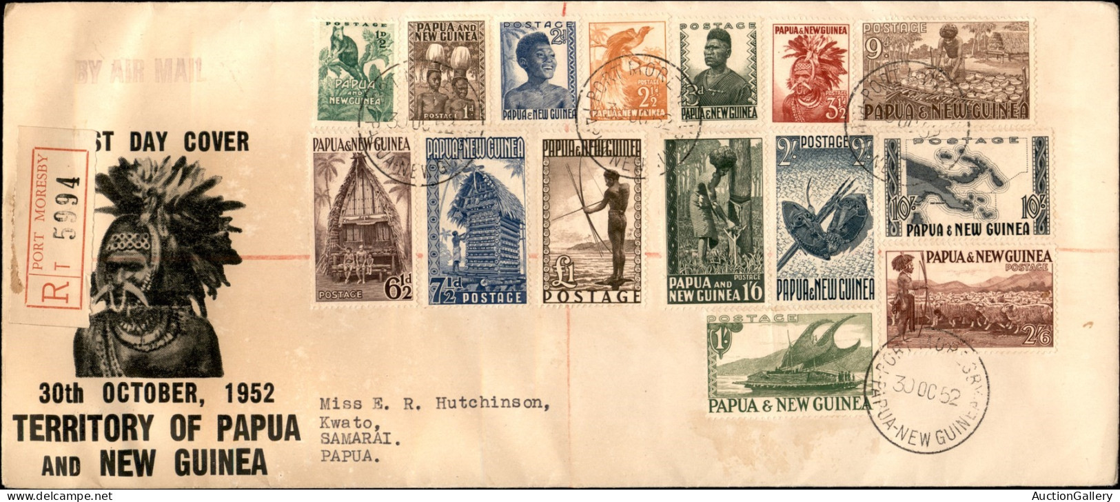 Oltremare - Papua-Nuova Guinea - 1952/1960 - Vedute (1/23) - Serie Completa In 3 FDC (30.10.52 + 2.6.58 + 10.11.60) - In - Other & Unclassified