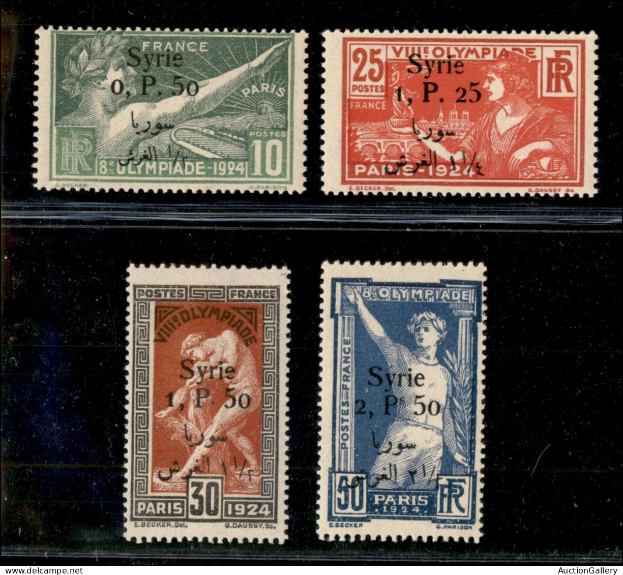 Oltremare - Siria - 1924 - Olimpiadi Parigi Soprastampa In Arabo (254/257) - Serie Completa - Gomma Integra (440) - Other & Unclassified