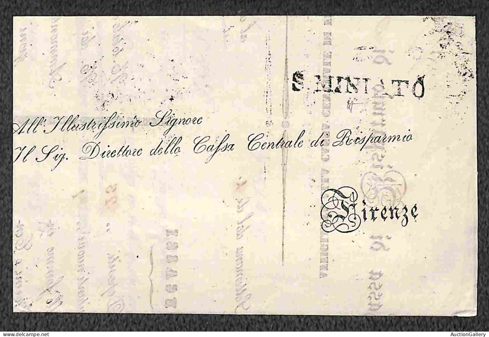 Prefilateliche&Documenti - Documenti - S. Miniato - Circolare A Stampa Per Firenze Del 7 Novembre 1843 - Vanni Alfani - Otros & Sin Clasificación