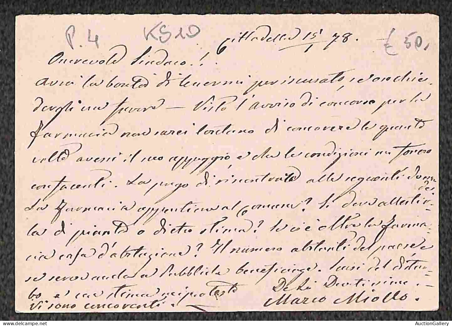 Lotti&Collezioni - Area Italiana - ANTICHI STATI - 1867/1878 - Annullamenti Ducali Su Regno Di Cavarzere (piego) E Citta - Andere & Zonder Classificatie