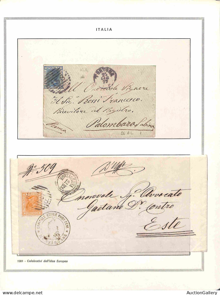 Lotti&Collezioni - Area Italiana - REGNO - 1872/1888 - Lotticino Di 8 Lettere Con Affrancature Del Periodo Su Quattro Fo - Other & Unclassified