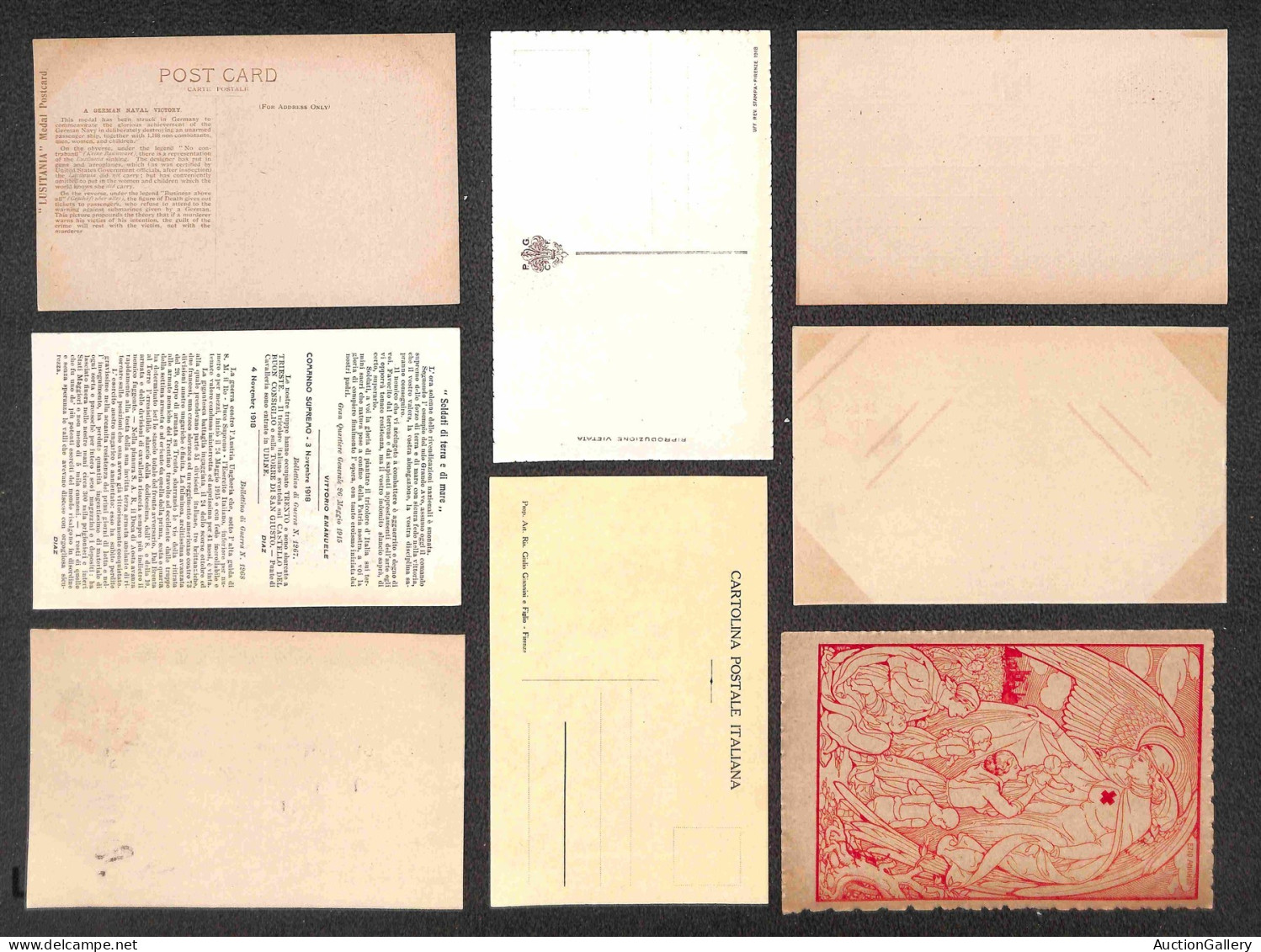 Lotti&Collezioni - Area Italiana - CARTOLINE - 1915/1918 - Lotto Di 18 Cartoline Nuove Della Prima Guerra Mondiale - Mer - Altri & Non Classificati