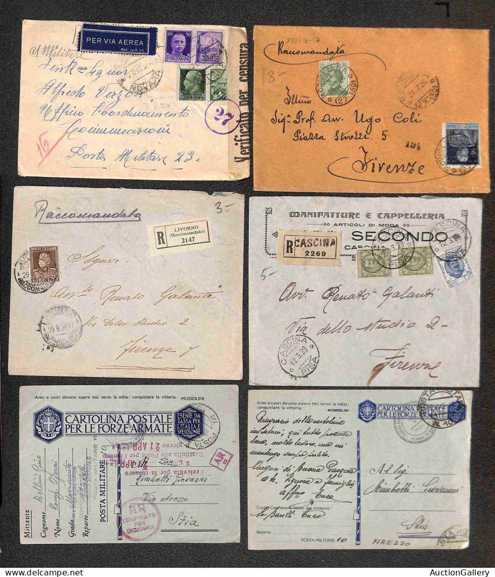 Lotti&Collezioni - Area Italiana - AREA ITALIANA - 1832/1943 - insieme di 33 oggetti postali tra cui prefilateliche bust