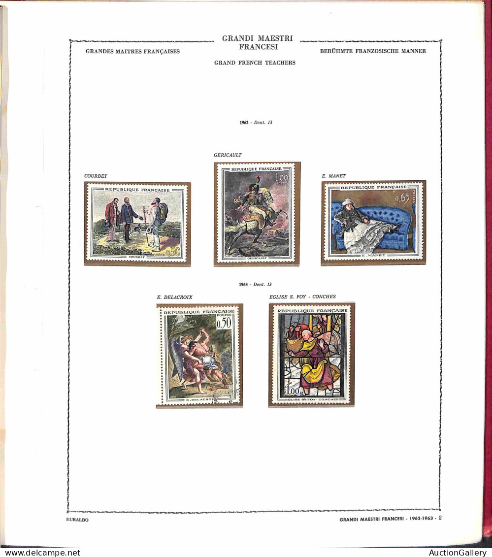 Lotti&Collezioni - Europa&Oltremare - FRANCIA - 1961/1986 - Collezione Avanzata Tematica Quadri Montata In Parte Su Albu - Otros & Sin Clasificación