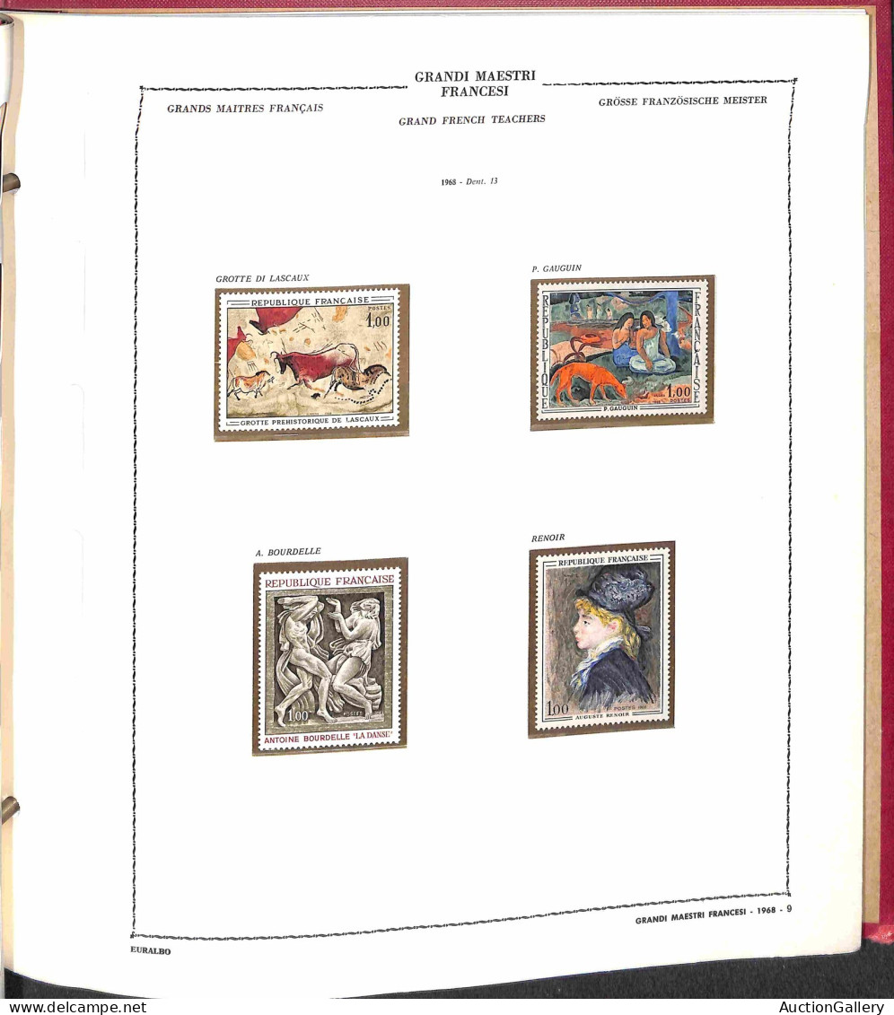 Lotti&Collezioni - Europa&Oltremare - FRANCIA - 1961/1986 - Collezione Avanzata Tematica Quadri Montata In Parte Su Albu - Andere & Zonder Classificatie