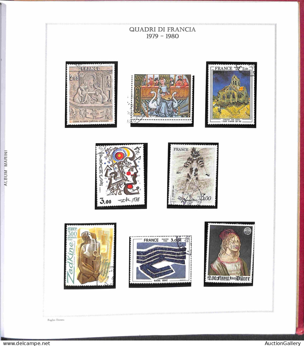 Lotti&Collezioni - Europa&Oltremare - FRANCIA - 1961/1986 - Collezione avanzata tematica Quadri montata in parte su albu