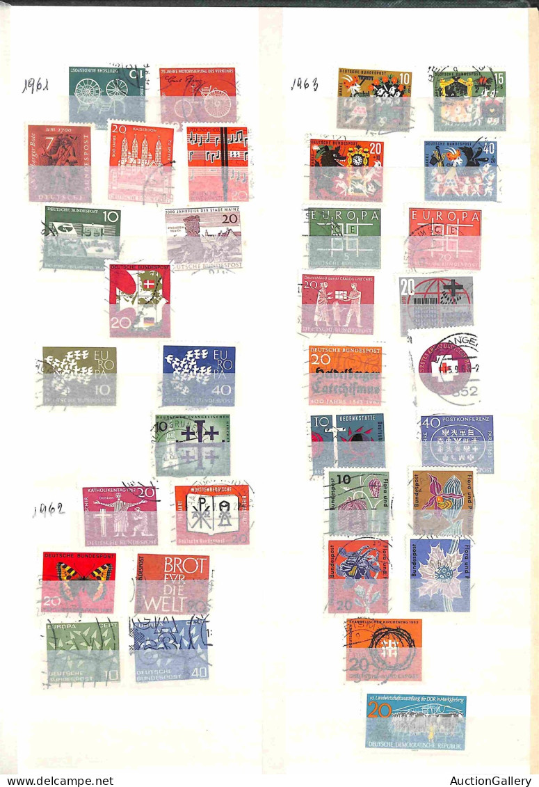 Lotti&Collezioni - Europa&Oltremare - GERMANIA - Reich + Democratica - Classificatore con oltre 500 francobolli nuovi e 