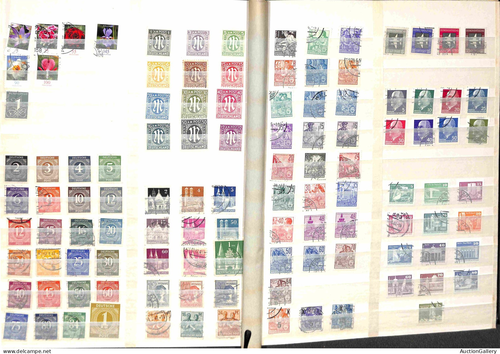 Lotti&Collezioni - Europa&Oltremare - GERMANIA - Federale/DDR - Classificatore con circa 1000 francobolli in prevalenza 