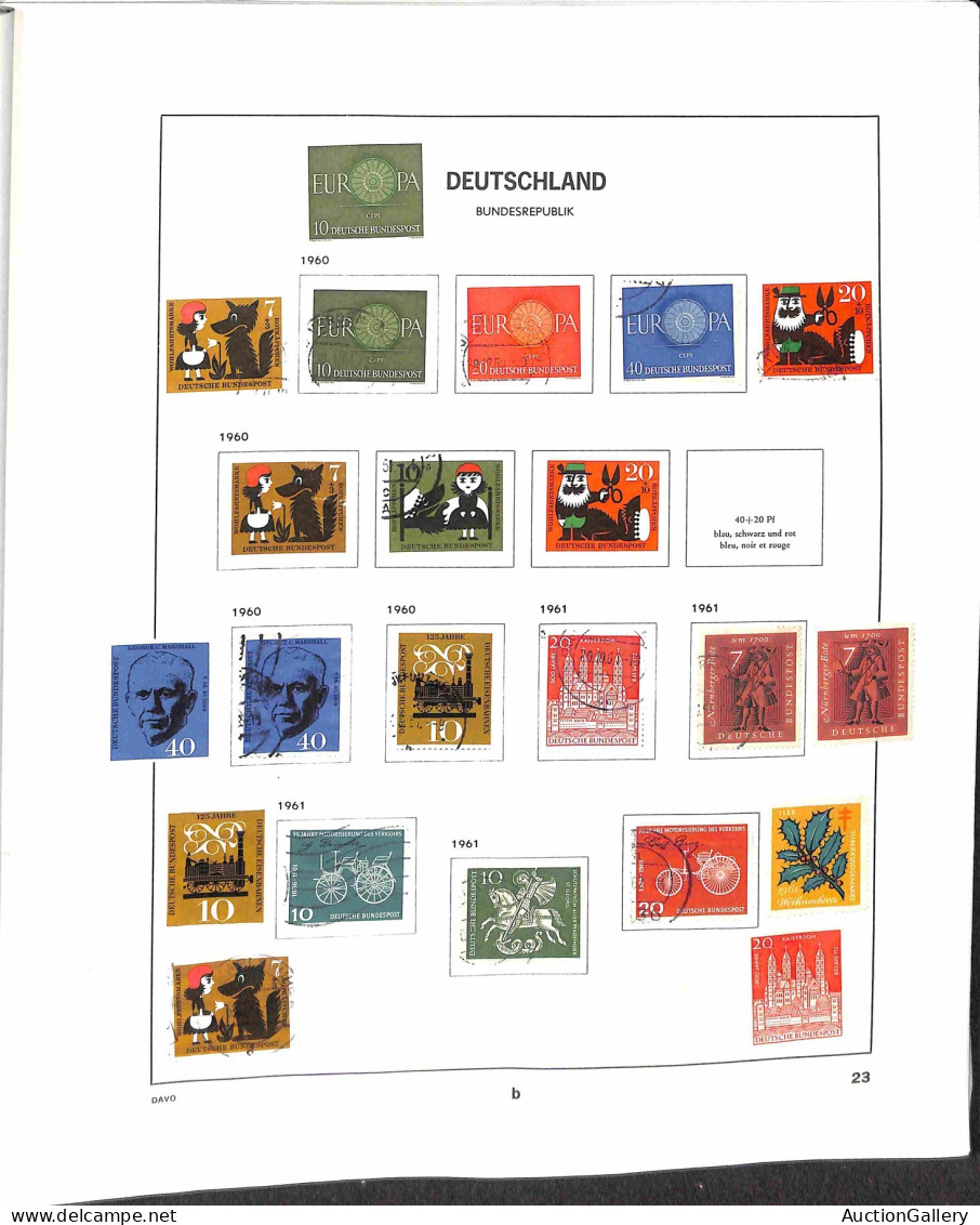 Lotti&Collezioni - Europa&Oltremare - GERMANIA FEDERALE - 1949/1990 - Collezione Avanzata Di Valori Usati Del Periodo Mo - Sonstige & Ohne Zuordnung