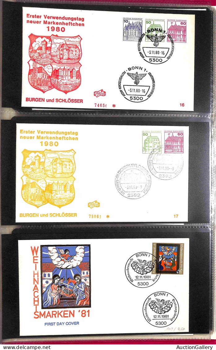 Lotti&Collezioni - Europa&Oltremare - GERMANIA  - Berlino + BRD - 1964/1991 - Collezione di 84 buste FDC del periodo mon