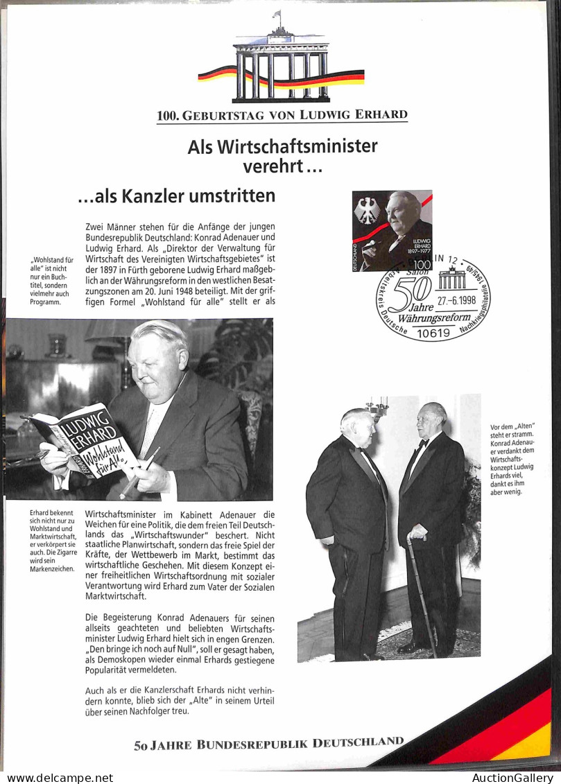 Lotti&Collezioni - Europa&Oltremare - GERMANIA - 50 Jahre Bundesrepublik Deutschland - Edizione Deutsche Post In Elegant - Andere & Zonder Classificatie