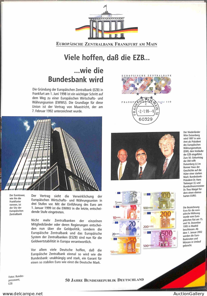 Lotti&Collezioni - Europa&Oltremare - GERMANIA - 50 Jahre Bundesrepublik Deutschland - Edizione Deutsche post in elegant