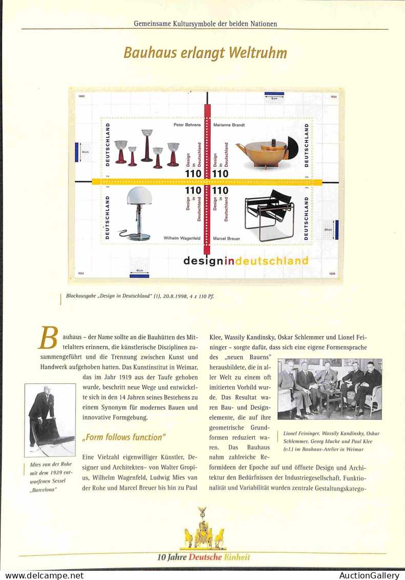 Lotti&Collezioni - Europa&Oltremare - GERMANIA - 10 Jahre Deutsche Einheit - Edizione Deutsche Post In Elegante Album - Altri & Non Classificati