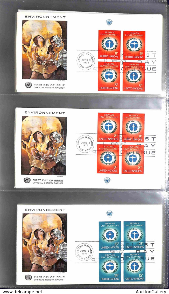 Lotti&Collezioni - Europa&Oltremare - NAZIONI UNITE - 1970/1976 - Collezione Di 84 FDC Emissioni Di New York Del Periodo - Otros & Sin Clasificación