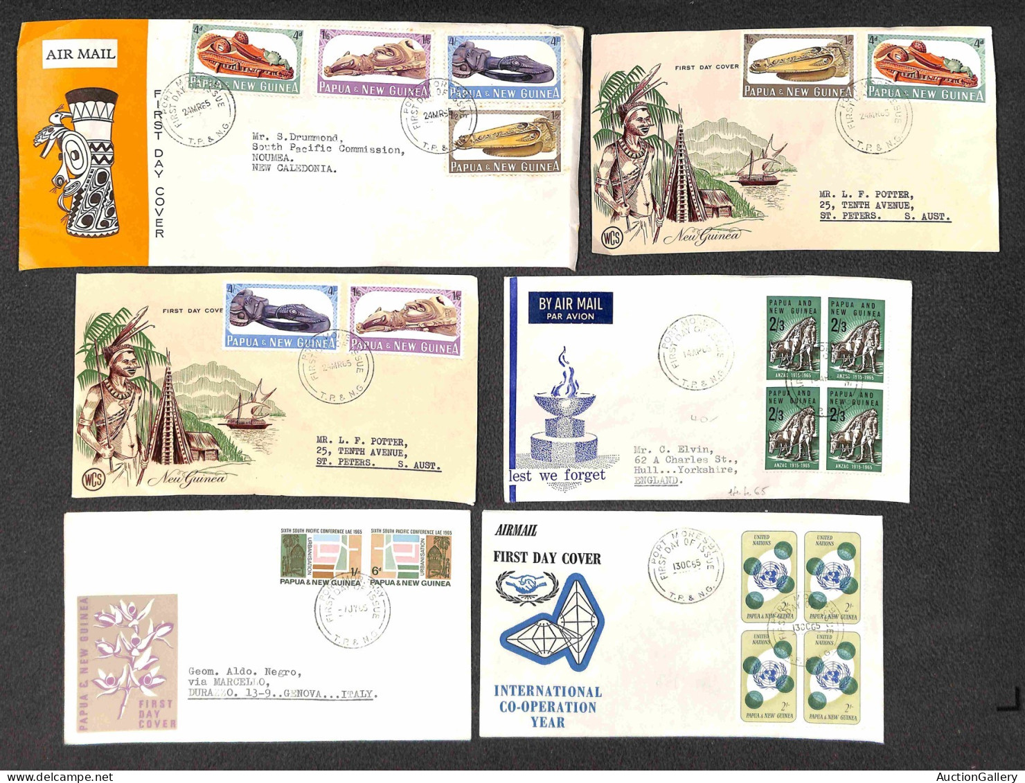 Lotti&Collezioni - Europa&Oltremare - PAPUA NUOVA GUINEA - 1965/1987 - Collezione Di 150 FDC Del Periodo - Pochissime Ma - Other & Unclassified