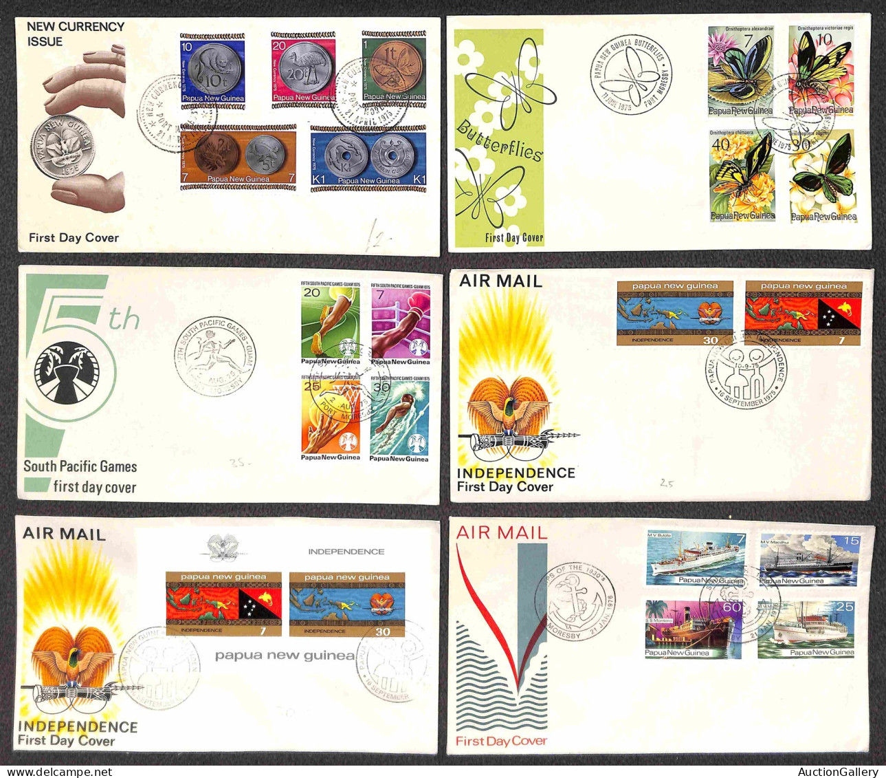 Lotti&Collezioni - Europa&Oltremare - PAPUA NUOVA GUINEA - 1965/1987 - Collezione di 150 FDC del periodo - pochissime ma