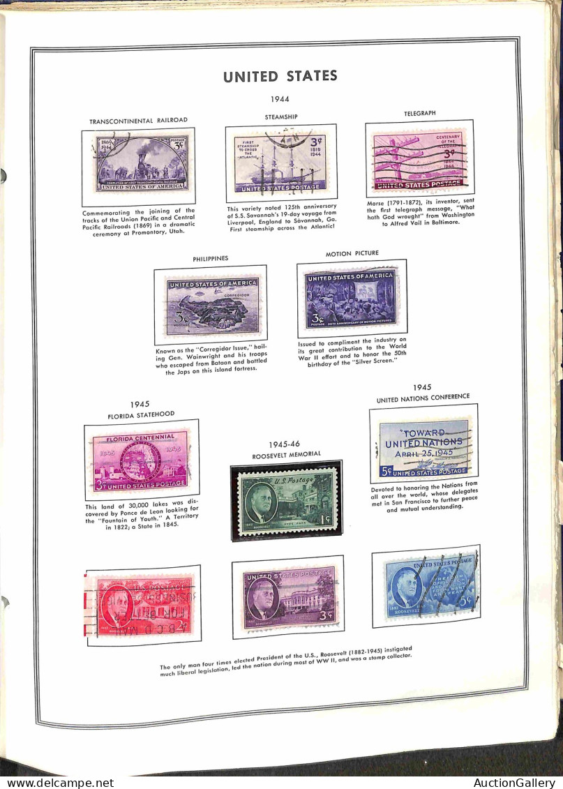 Lotti&Collezioni - Europa&Oltremare - STATI UNITI D'AMERICA - 1847/1979 - Collezione Del Periodo In Album Liberty Stamp  - Andere & Zonder Classificatie