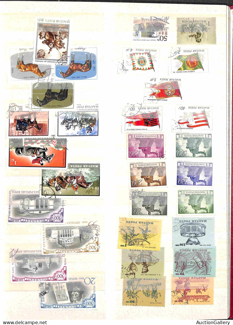 Lotti&Collezioni - Europa&Oltremare - UNGHERIA - 1900/1980 circa - Collezione di oltre 500 valori usati montati in racco